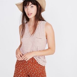 Madewell whisper cotton tank retro colors